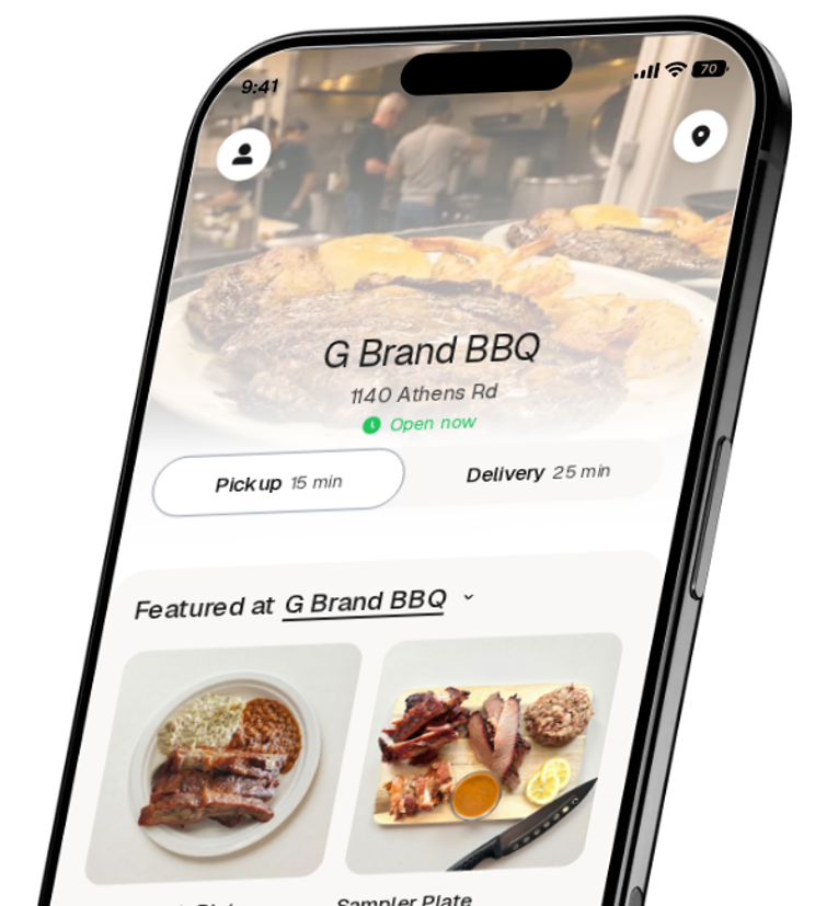 G Brand BBQ app preview